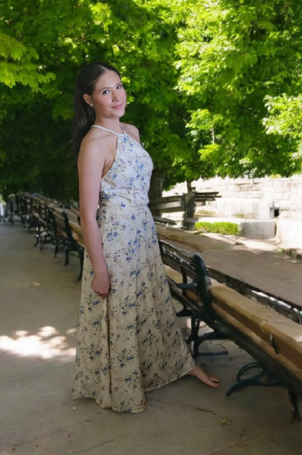 Blue Garden Dress - Image 2