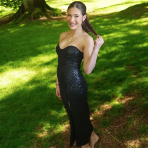 "Starry Night" Black Sequin Mermaid-Cut Dress
