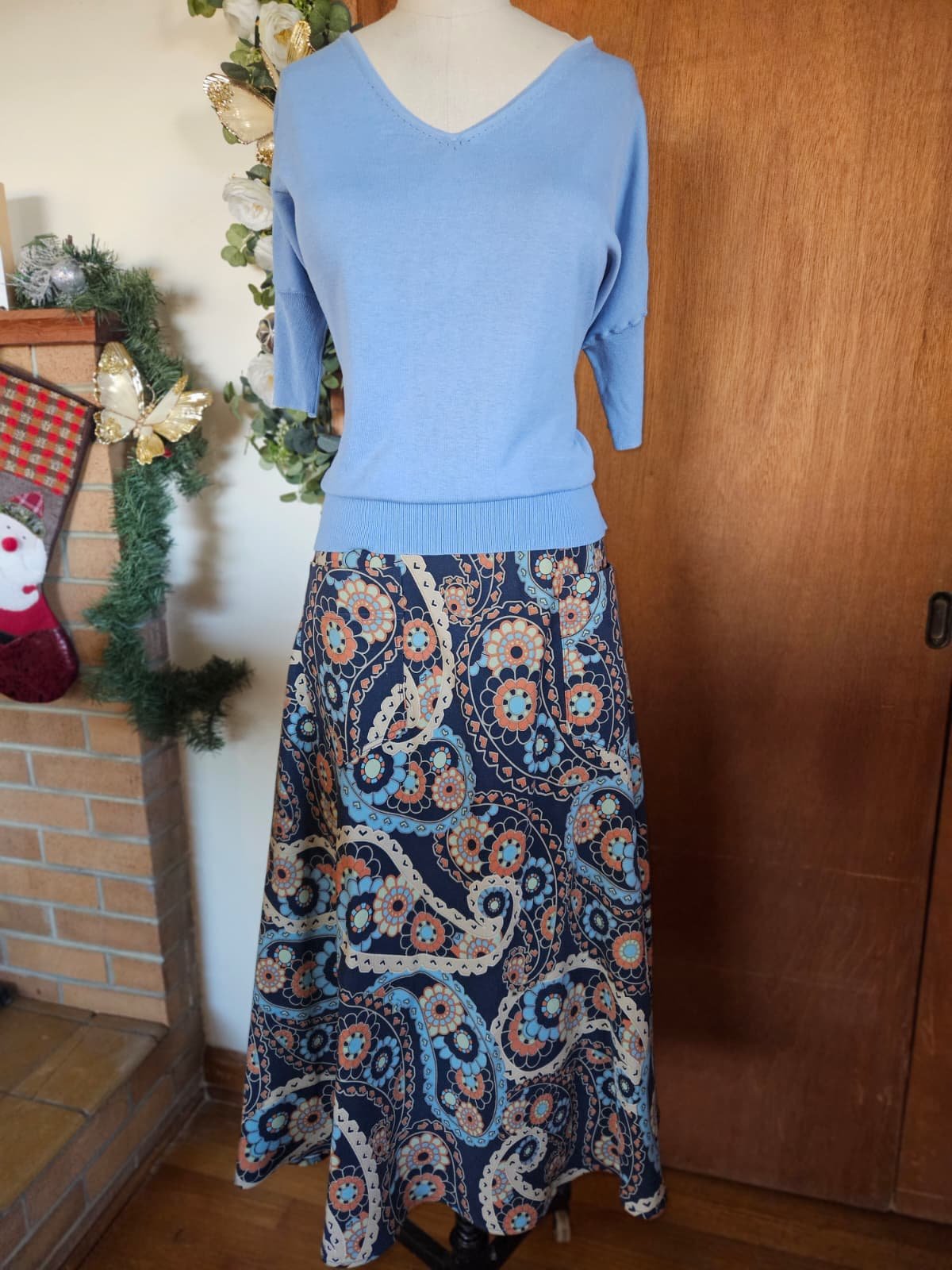 Printed Midi Dress – Effortless Elegant Style